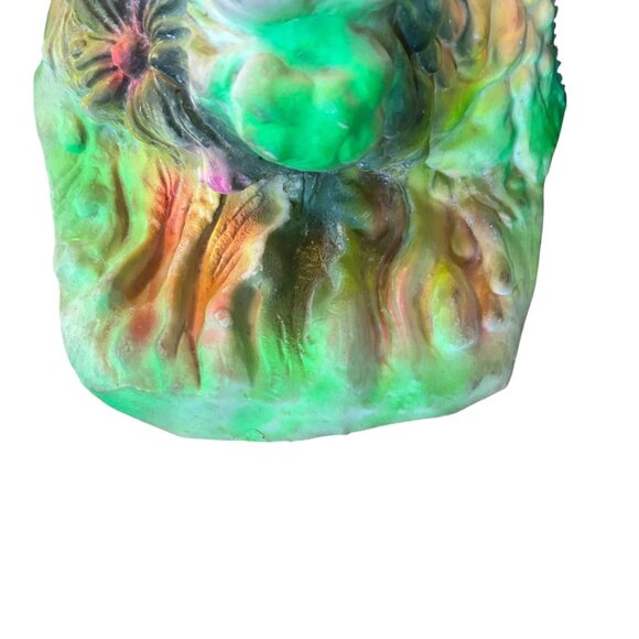 Vintage Fun World Neon Green Monster Vinyl Rubber Mask #9247 - Picture 6 of 9